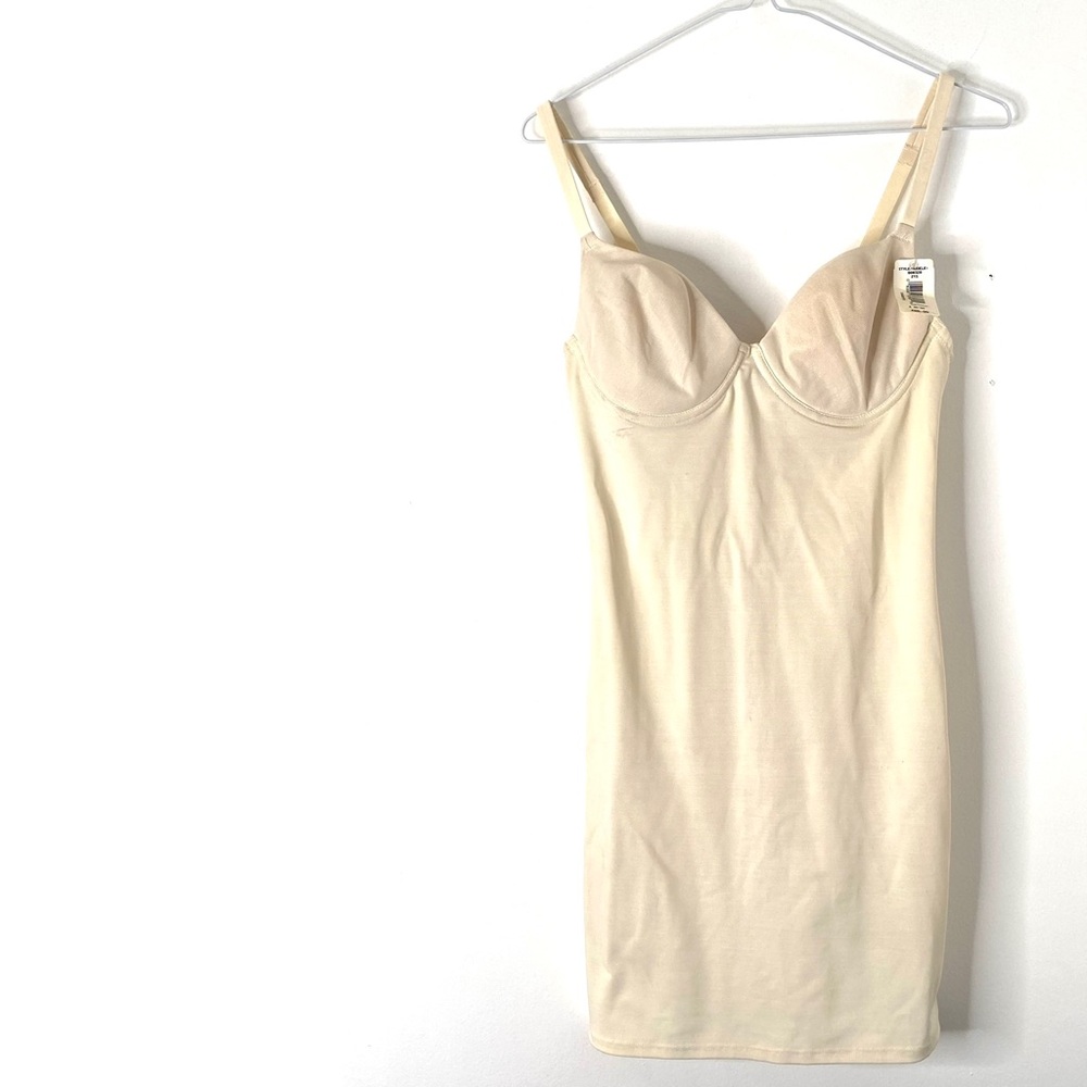 Nancy Ganz Body Slimmers Vintage Cream Slimming Slip Dress NWT